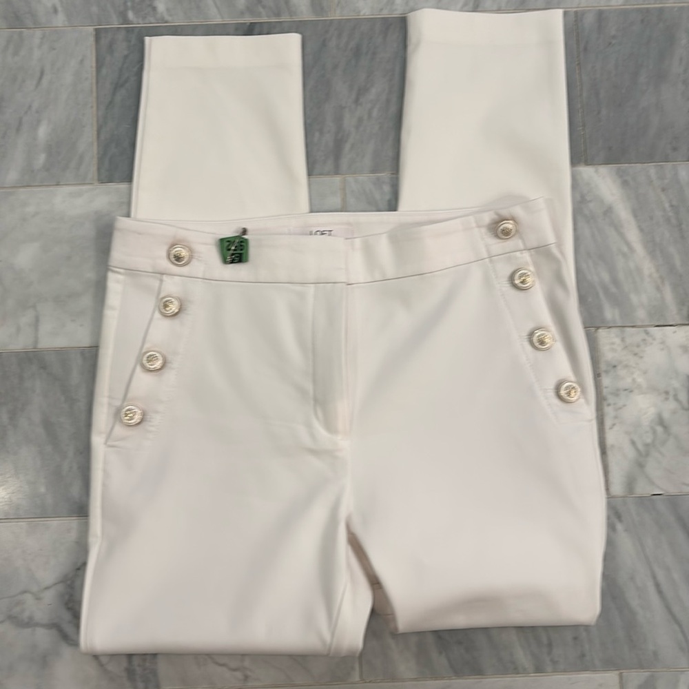 Loft Sutton Skinny Sailor Pants